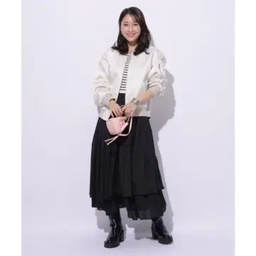 아푸와이저 리셰 시어 언밸런스 헴 원피스 보더
