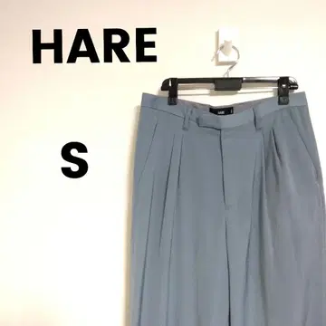 새상품급 하레 HARE 슬랙스 턱 더스티 컬러 스카이블루