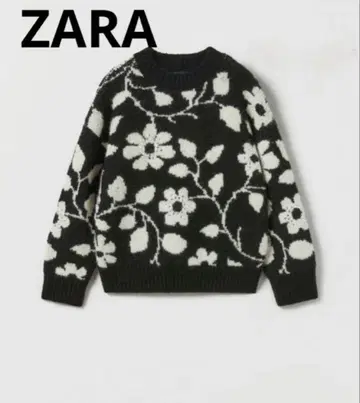 ZARA 완판템 자카드 니트 스웨터