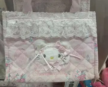 새상품 헬로키티 키티 핑크 숄더백 토트백 프릴 초레어 완판