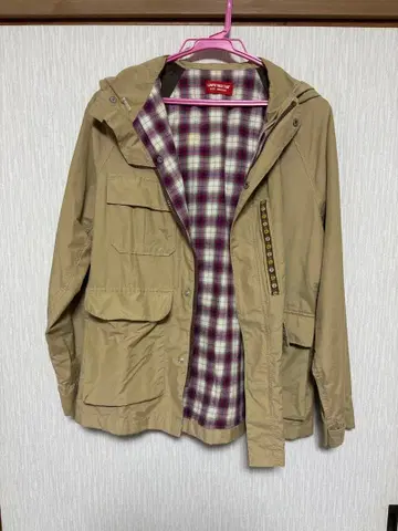 LEVI'S RED TAB 베이지 후드 부착 마운틴 후드티