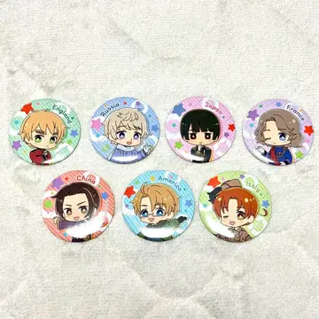 헤타리아 세리아 캔뱃지 7개 세트