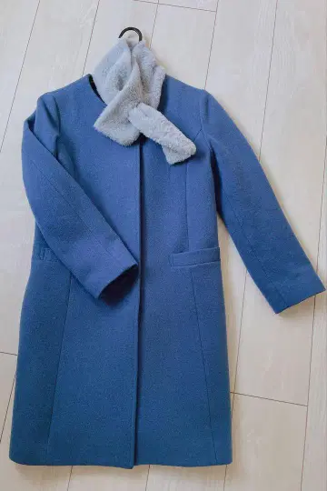 spick&span 노카라 코트 색스 블루
