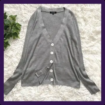 무료배송 UNITED ARROWS 실크 100% 리브 가디건
