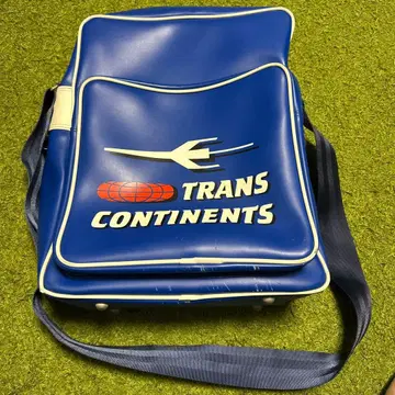 명작 TRANS CONTINENTS 변압기 네이비 숄더백