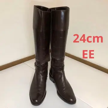 마리 클럽 여성용 롱 부츠 브라운 24cmE E