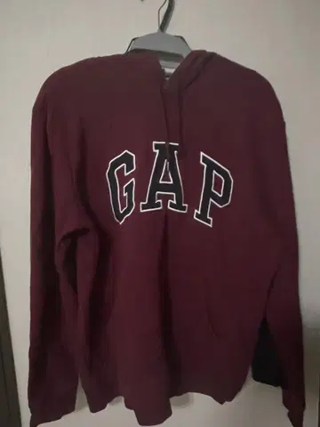 y2k GAP 보르도 속기모 후드티