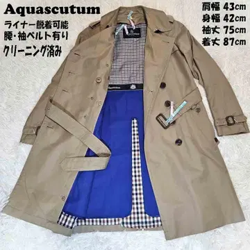 새상품급 Aquascutum 라이너 벨트 포함 트렌치코트 4 SS