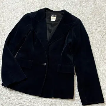 프랑스제 애니에스 베이 코듀로이 테일러드 자켓 네이비 40