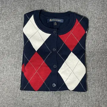 [ 미사용 ] Brooks Brothers 아가일 무늬 가디건