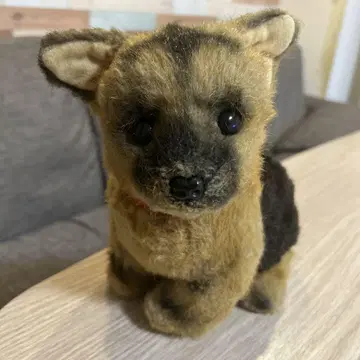 쇼와 레트로 봉제 인형 산에이 개 봉제 인형 빈티지 리얼