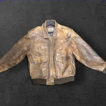 80~90s A-2 가죽 플라이트 자켓