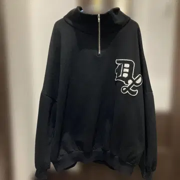 DUALISM 모크넥 하프 지퍼 맨투맨