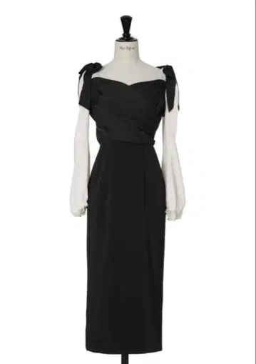 Faubourg Shoulder Ribbon Dress Her lipto