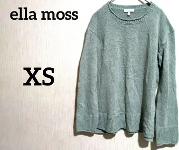 1점의 ella moss 그린 크루넥 스웨터 [ XS ] 올풀림