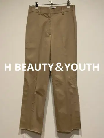 H BEAUTY&YOUTH 컷오프 사이드 슬릿 치노