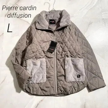 M17968 미사용 피에르 가르뎅 바이컬러 스탠드 카라 솜 블루종