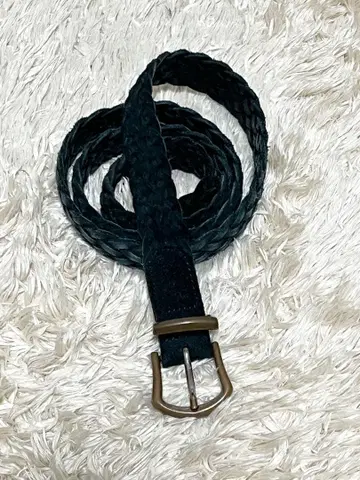 AMBOISE 85 스웨이드 메쉬 벨트 네이비 가죽 클라시코