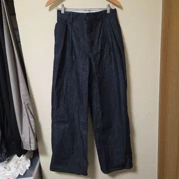 ZARA 다크 블루 스트레이트 데님 EUR34