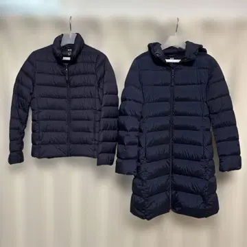 2벌 세트 UNIQLO 네이비 다운 자켓 S 사이즈
