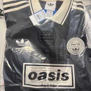 Oasis adidas 투어 자카드 저지 일본 한정판 M 사이즈