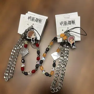 주술회전 캐릭터 스트랩 2개 세트 이타도리 유우지 & 쿠기사키 노바라