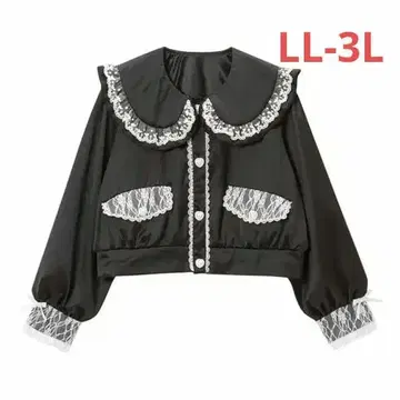 [ 최종 가격 ] 디어마이러브 블루종 블랙 x 화이트 LL-3L