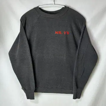 Health knit 70s 블랙 페이드 플로키 L USA제