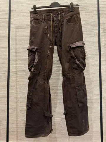 00s fuga flare cargo parachute pants y2k