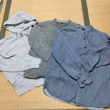 UNIQLO M 사이즈 후드티 스웨터 셔츠 세트