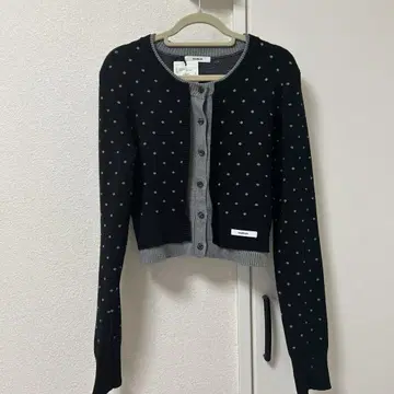 MURUA 도트 무늬 가디건 프리 사이즈