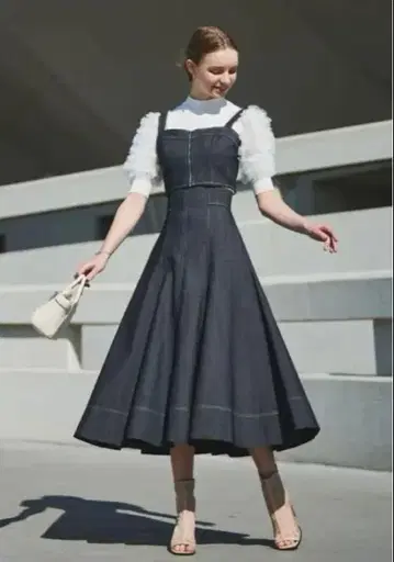 And Couture 2way 데님 셋업 블루