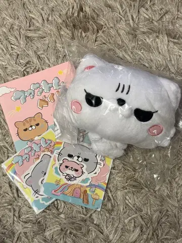 팬텀 베이비 봉제 인형 리코짱 스티커 포함