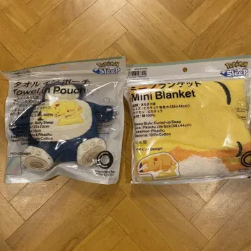 [ 훼미리마트 한정판 ] 피카츄 카비곤 2세트 포켓몬 슬립