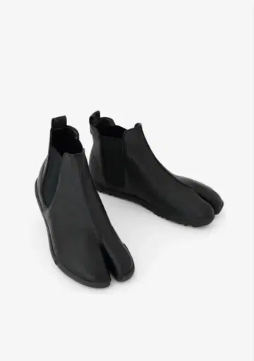 SOU SOU 사이드 고어 가죽 타비 누레바 이로하 바닥 새상품급 블랙