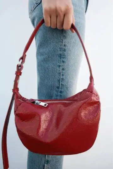 ZARA 개더 숄더백
