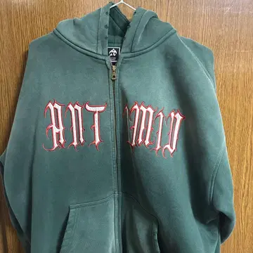 ANTIMID 지퍼 후드티 M