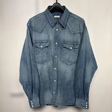 LIDNM 데님 웨스턴 셔츠