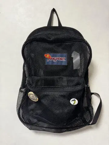 Jansport 메쉬 백팩 블랙