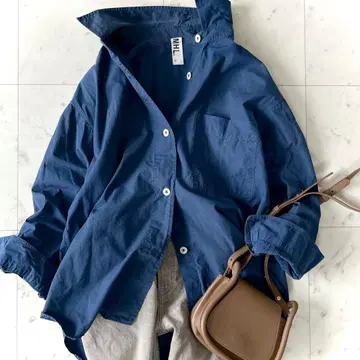 인기 MHL. 마가렛호웰 코튼 셔츠 블루