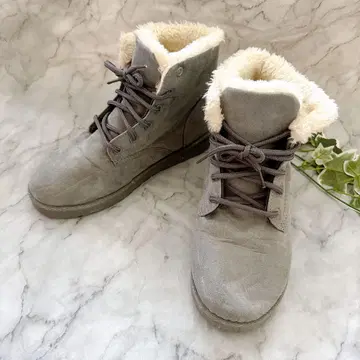 어그 부츠 그레이 24.5cm 레이스업 여성용 부츠 보아 부츠
