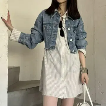 FRAY I.D 보이프렌드 셔츠 미니 원피스 (핑크)