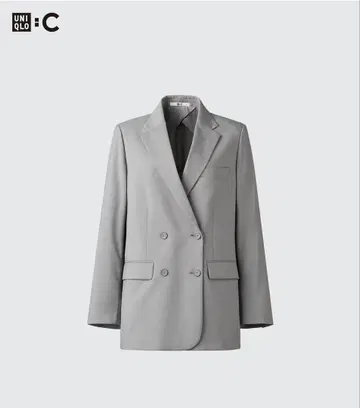 유니클로C 감동 더블 자켓 릴랙스 핏