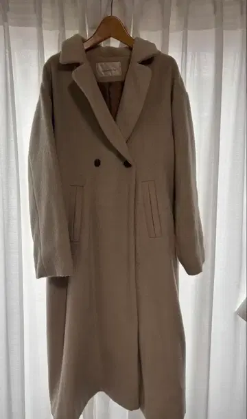 continuier de NICE CLAUP 베이지 롱 코트