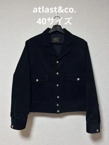 atlast&co. 아틀라스 블랙 코듀로이 자켓 40 사이즈 새상품급