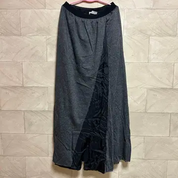 sacai luck 그레이 플레어 롱 스커트