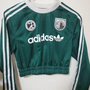 adidas 크롭 기장 축구 엠블럼 그린 녹색