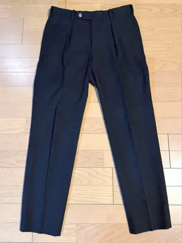 새상품급 에디피스 EDIFICE 세밀 체크 슬랙스 1 플리츠 스트레치