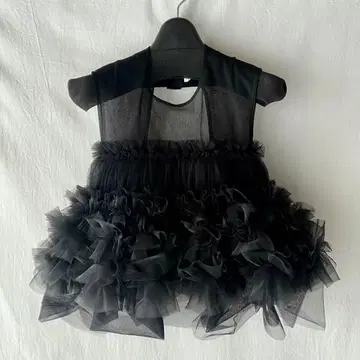noir kei ninomiya 프릴 하네스 블랙 뷔스티에