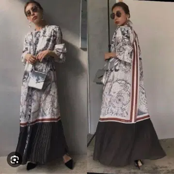 AMERI UNDRESSED 크루즈 스카프 드레스 원피스